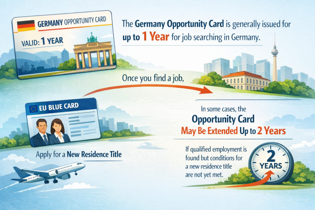 Germany Opportunity Card work visa graphic