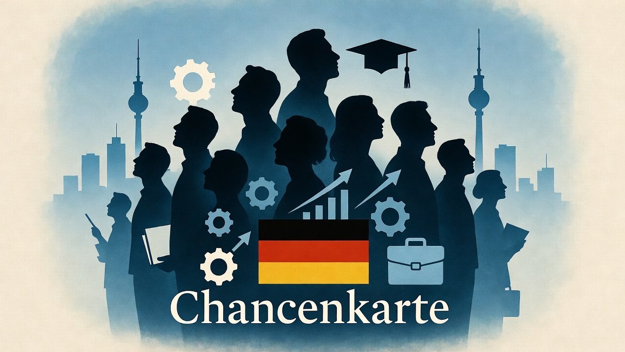 Professional immigration consultant advising a client about the German Chancenkarte Visa application