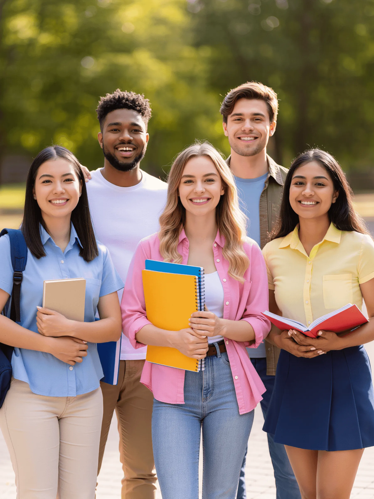 Students studying at German university