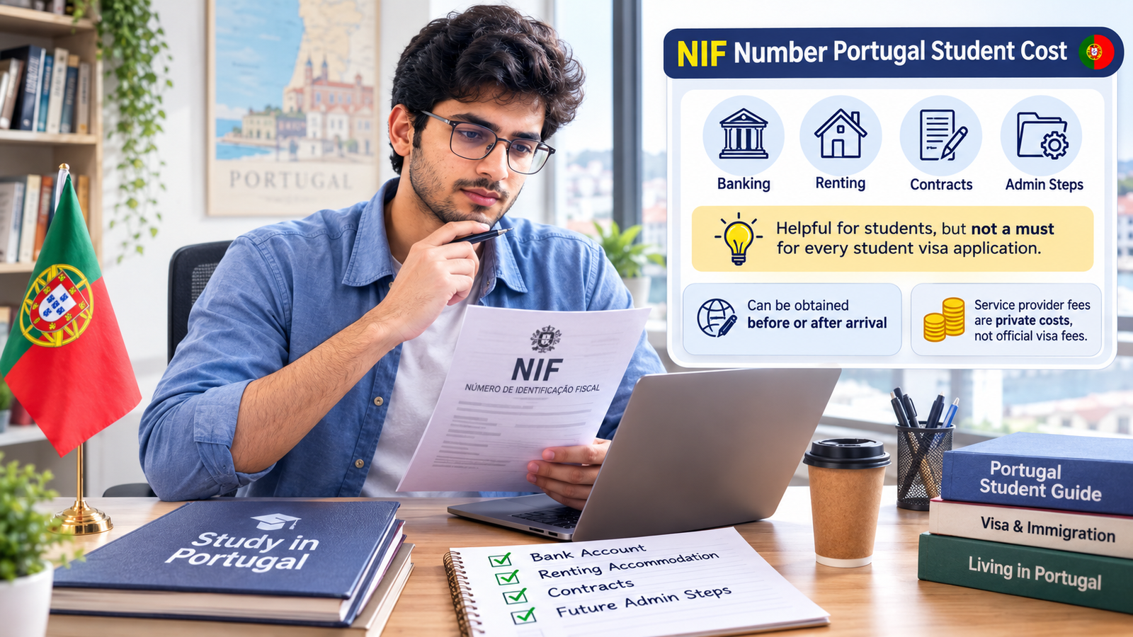 Portugal student visa cost fees 2026