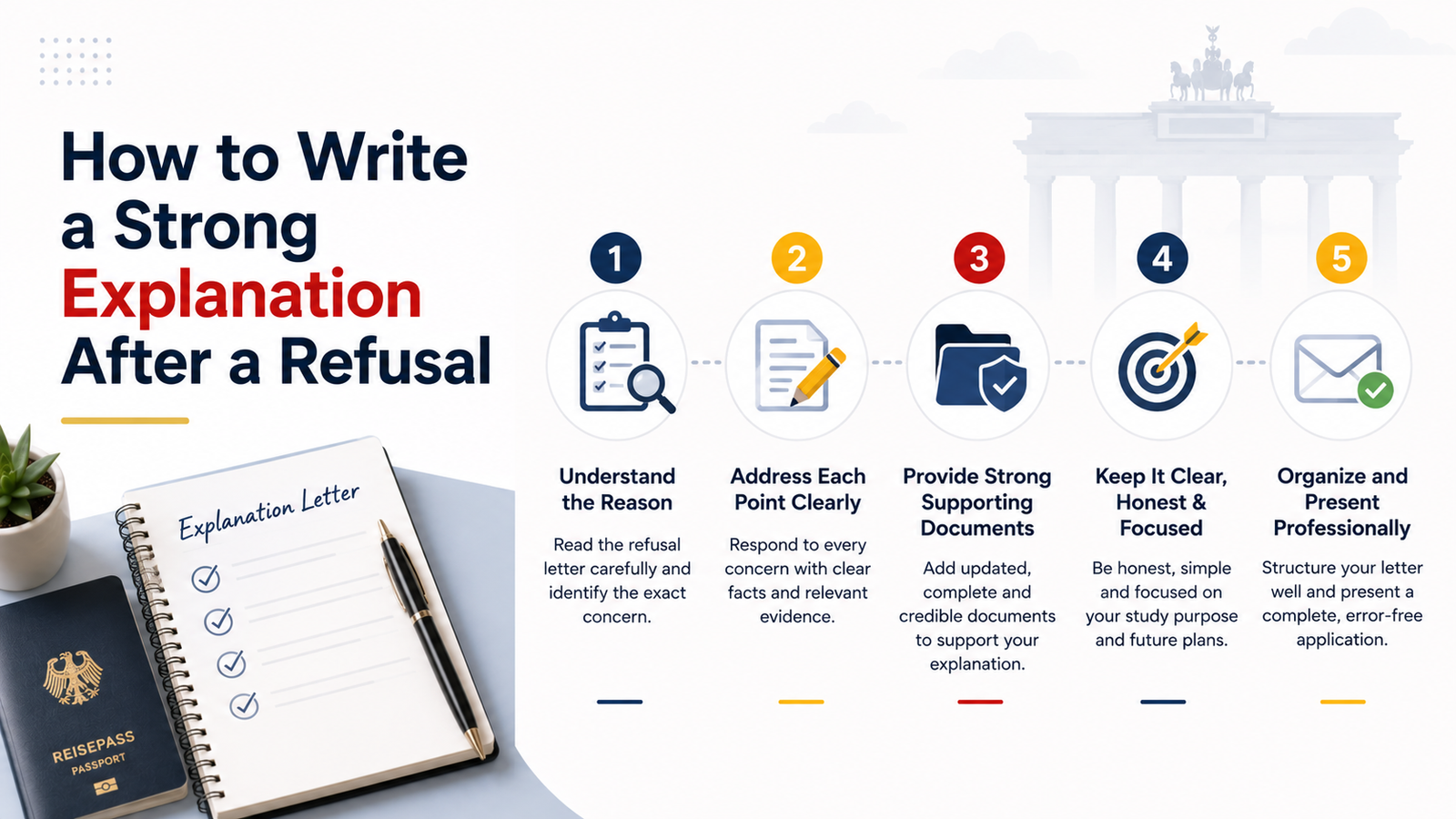Germany student visa rejected what to do