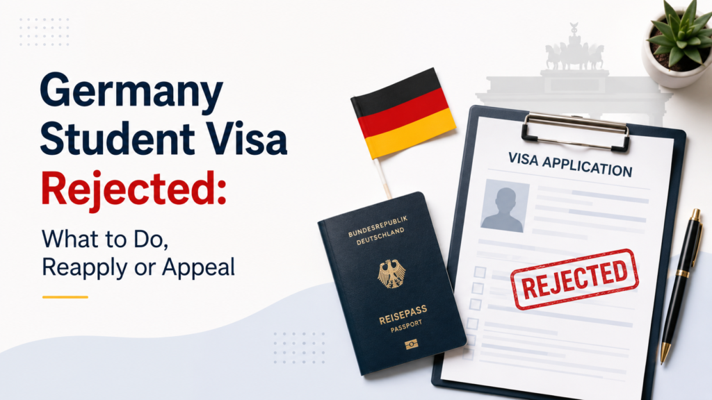 Germany student visa rejected what to do