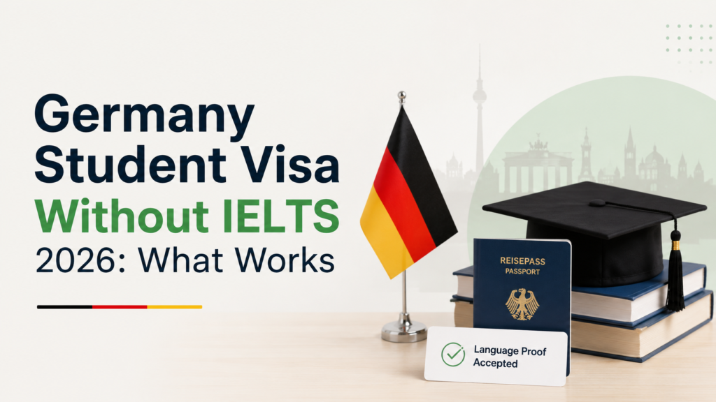 Germany student visa without IELTS 2026 and work rights.